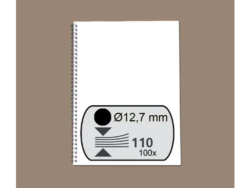 Draadrug GBC 12.5mm 34-rings A4 zwart 100stuks