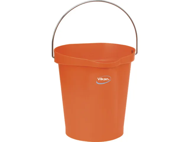 Hygiene 5686-7 emmer 12 liter oranje maatverdeling en schenktuit