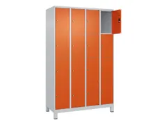 lockerkast,HxBxD 1950x1200x500mm,4x4vakken,vak B 300mm,cil.-slot