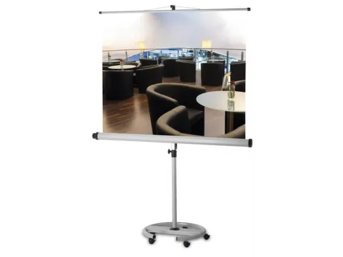 Projectiescherm Met Statief Beeldafmeting 180x180cm Verrijdbaar