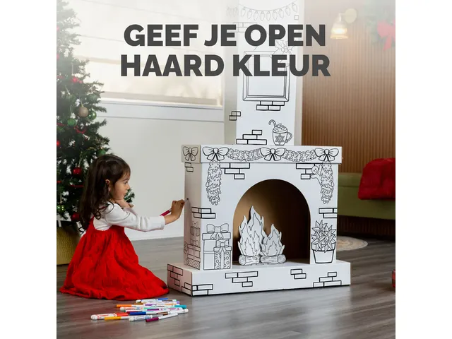 Kartonnen Openhaard XL Bankers Box Play inkleurbaar
