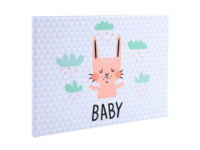 Fotoalbum 30p. wit 2 8,5x22cm BABY grijs