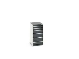 ladekast HxBxD 1000x525x650mm 6laden romp RAL7035 front RAL7016 - 7
