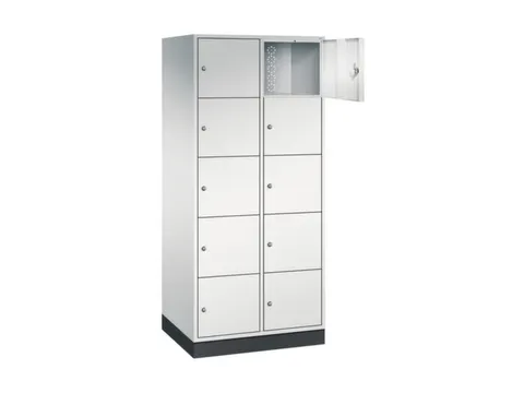 grootvolume-lockersysteem,RAL 7035,HxBxD 1950x820x600mm,2x5vakken