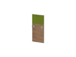 baliepaneel,v. bureau,aanbouw links,B 600mm,NT-cherry,BN7048-groen