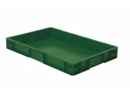 Euronorm-stapelbak 14.5l 75x600x400mm Wanden/bodem Gesloten Groen