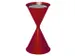Cendrier conique tôle d'acier HxØ 730x400mm entonnoir rond autocolla