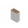 vitrinekast HxBxD 1232x900x450mm 2xhouten vloer 3 OH aluminium noten