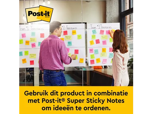Meeting chart 3M Post-it 563 Super Sticky 508x584mm blanco