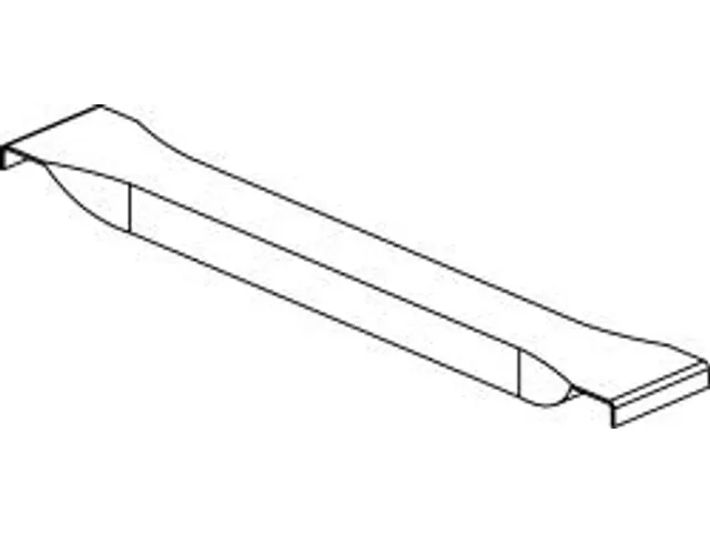 diepe aflegplank,v. palletstelling,D 800mm,vakl. 1100kg,staal,RAL2001