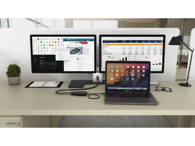 USB-C naar 4K Dual DisplayPort Adapter