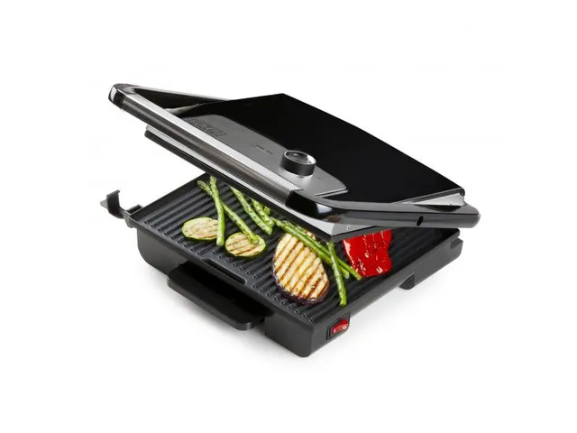 Multifunctionele Contactgrill Inox Zwart