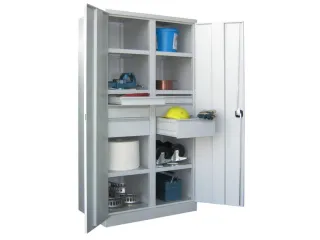 Materiaalkast 1950x1040x630mm Scheidingswand 6legborden 3x2laden - 1