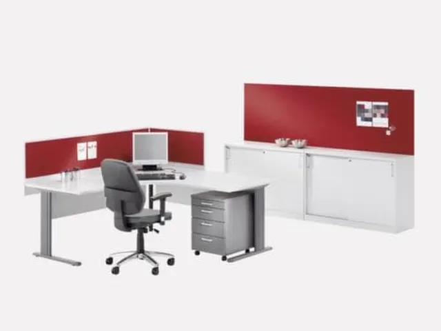 caisson de bureau,HxlxP 740x430x800mm,2tiroir(s),MP-gris clair