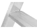 escabeau industriel,double face,2x3marches,Hauteur 0,22m,lisse L 0,77m