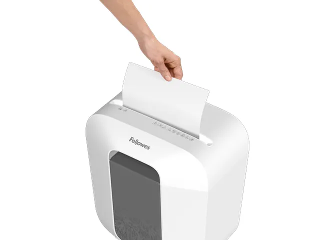 Papiervernietiger Fellowes LX25 4x37mm wit