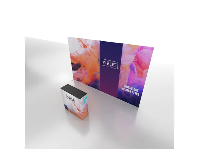 Print voor FlexFrame beurswand 450x200cm