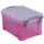 Opbergdoos 0,7 Liter Transparant Roze