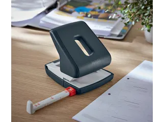 Perforator Leitz Cosy 2-gaats 30vel grijs - 3