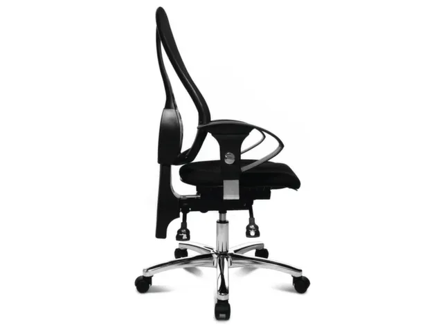 Draaistoel Zwart H X B X D 460-560X 480X 450Mm Netbekleding Rugleuning