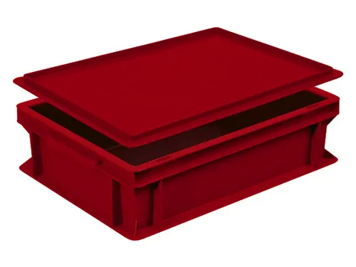 Oplegdeksel Voor Euronorm Stapelkrat Lxb 400X300Mm Rood