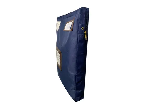 POCSOU professionele posttas blauw nylon 42 x 32 cm met extra vak
