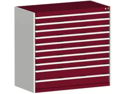 ladekast,HxBxD 1200x1300x750mm,10lade(n),lade voor normale belastingen