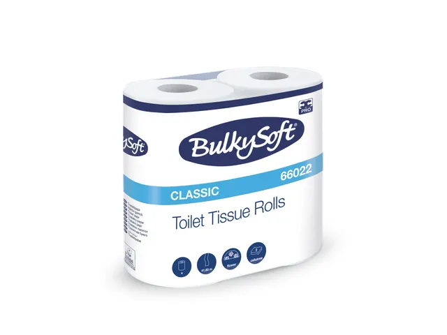 BulkySoft Toiletpapier Snel Oplosbaar Cellulose 2laags/400 vel Eco 40
