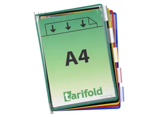 Zichtpaneel Tarifold A4 verticaal 230x343mm Assorti 10 stuks - 3