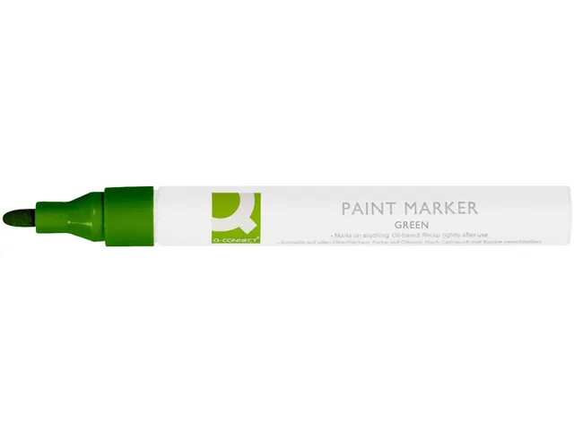 Q-CONNECT Paintmarker op oliebasis ronde punt 2-3mm Groen