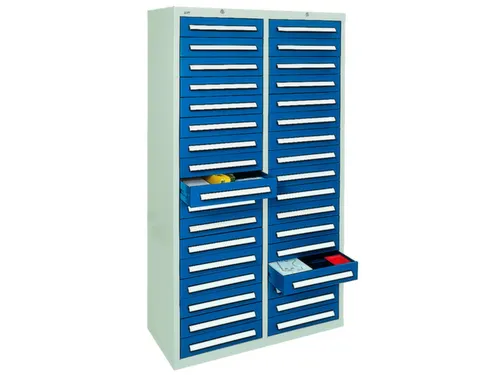 ladekast,HxBxD 1800x1000x500mm,34lade(n),centr. vergrendeling