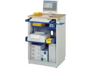 pc-kast,HxBxD 1100x720x660mm,stopcontactdoos m. schakelaar - 1