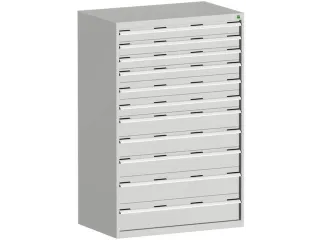 ladekast HxBxD 1600x1050x650mm 11laden zware lasten RAL7035 - 2