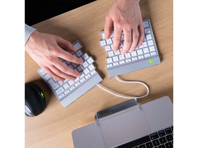 Split Break V2 ergonomisch toetsenbord Qwerty UK Wit draadloos