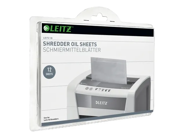 Olie voor papiervernietiger sheet Leitz IQ 12vel
