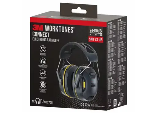 Oorkap 3M WorkTunes Connect Bluetooth 94-110 dB zwart