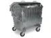 Vuilcontainers,1100l,romp verzinkt,HxBxD 1450x1360x1060mm,4wielen