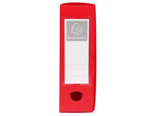Klasseerdoos PP opaak rug 80mm rood - 3