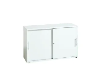 schuifdeurkast,HxBxD 748x1200x400mm,1xhouten vloer,golfgreep - 1
