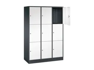 grootvolume-lockersysteem,HxBxD 1950x1220x500mm,3x3vakken,cil.-slot - 1