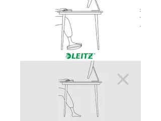 Voetensteun Leitz Ergo verstelbaar lichtgrijs - 12