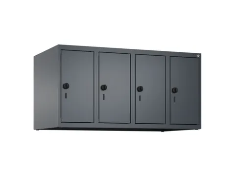 opzetkast,v. locker,4vak.,vak B 250mm,HxBxD 500x1000x500mm,vleugeldeur