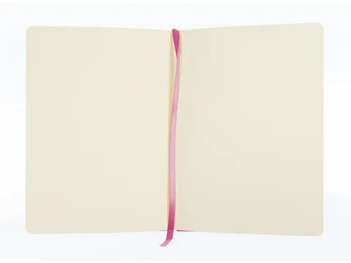 Schetsboek Kangaro A5 hot pink PU HC 80 vel 140gr roomwit met elastiek