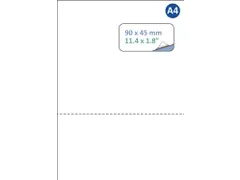 Pakbon label A4 90x45mm 500 Vel