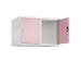opzetkast,v. locker,2vak.,vak B 400mm,HxBxD 500x800x500mm,cilinderslot