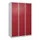 dubbeldekse locker,HxBxD 1850x1200x500mm,3x2vak.,vak B 400mm,cil.-slot