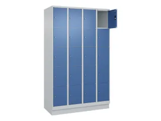 lockerkast,HxBxD 1950x1200x500mm,4x5vakken,vak B 300mm,cil.-slot - 1