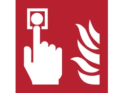 Pictogram bordje Djois Brandmelder 200x200mm rood