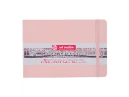 Schetsboek Talens Art Creation 80 witte vellen 140gr 210x150mm roze