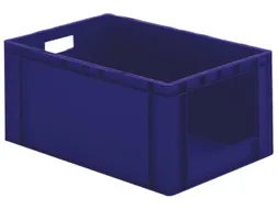 Euronorm-stapelbak 51liter Blauw 270x600x400mm Wanden/bodem Gesloten